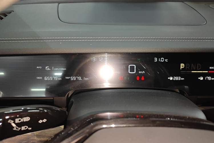 Used NETA S 2022 Extended-Range Version 1160 km Range Rear-Wheel Drive Mid-Grade Instrument Cluster