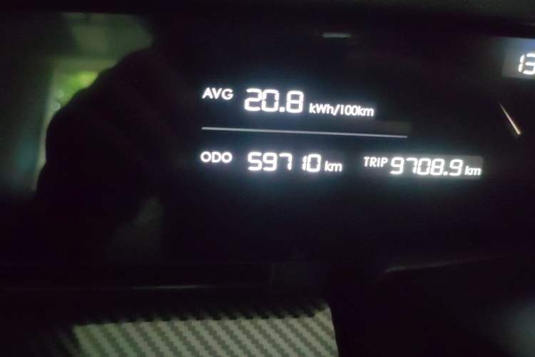 Used NETA S 2022 All-Electric 650 km Four-Wheel Drive Flagship Edition Odometer Close Up