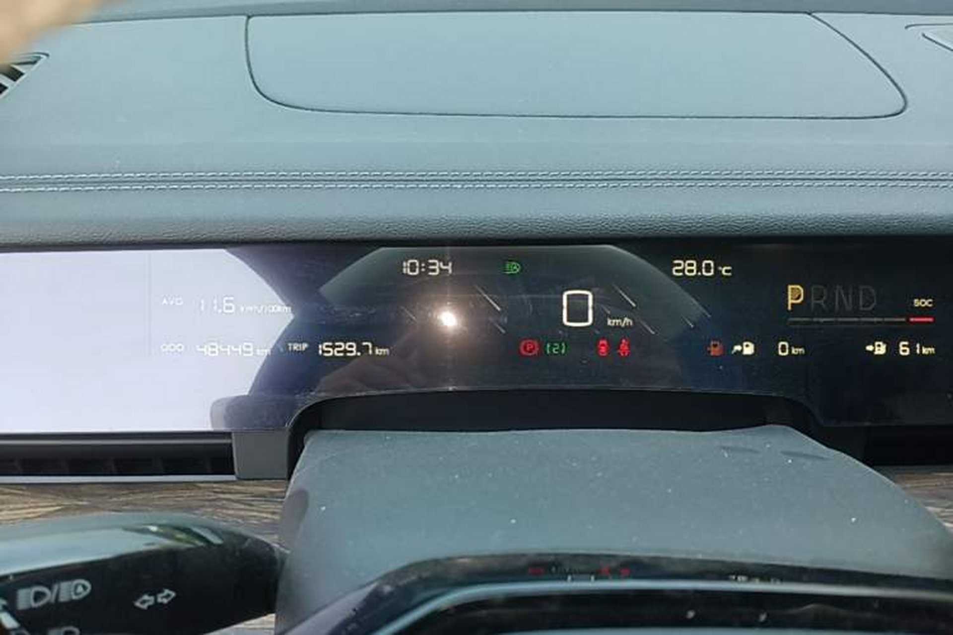 Used NETA S 2022 Extended-Range Version 1160 km Range Rear-Wheel-Drive Compact Edition Instrument Cluster