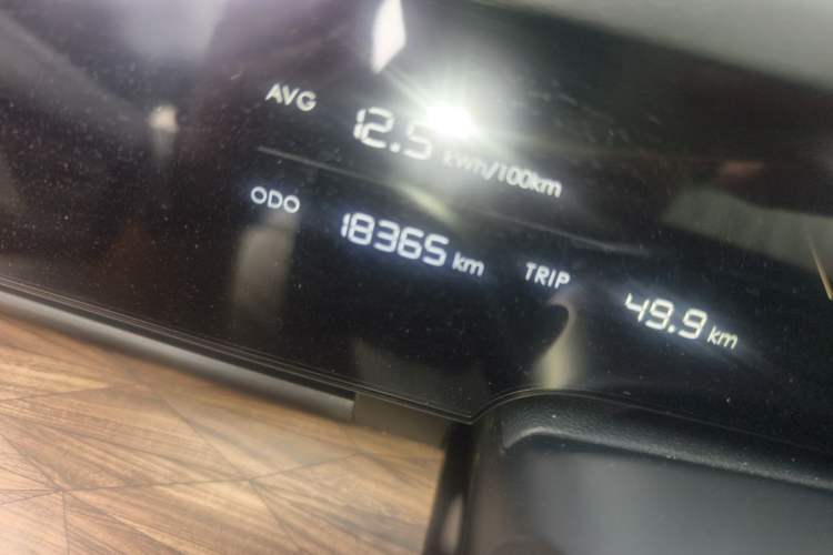 Used NETA S 2022 Extended-Range Version 1160 km Range Rear-Wheel Drive Mid-Grade Odometer Close Up
