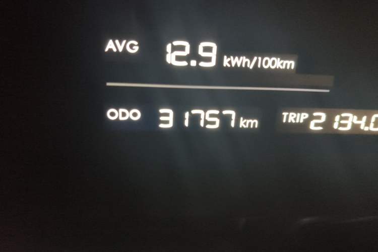 Used NETA S 2022 Extended-Range Version 1160 km Range Rear-Wheel Drive Mid-Grade Odometer Close Up