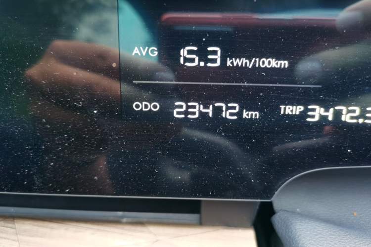 Used NETA S 2023 Pure Electric 520km Rear-Drive Lite Version Odometer Close Up