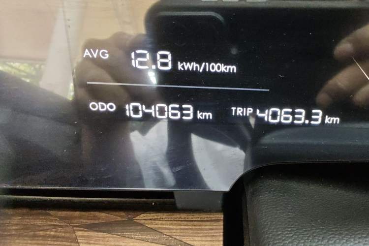 Used NETA S 2023 All-Electric 520 km Range Rear-Drive Version Odometer Close Up