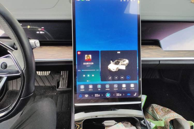 Used NETA S 2023 Pure Electric 520km Rear-Drive Lite Version Audio And AC Panel