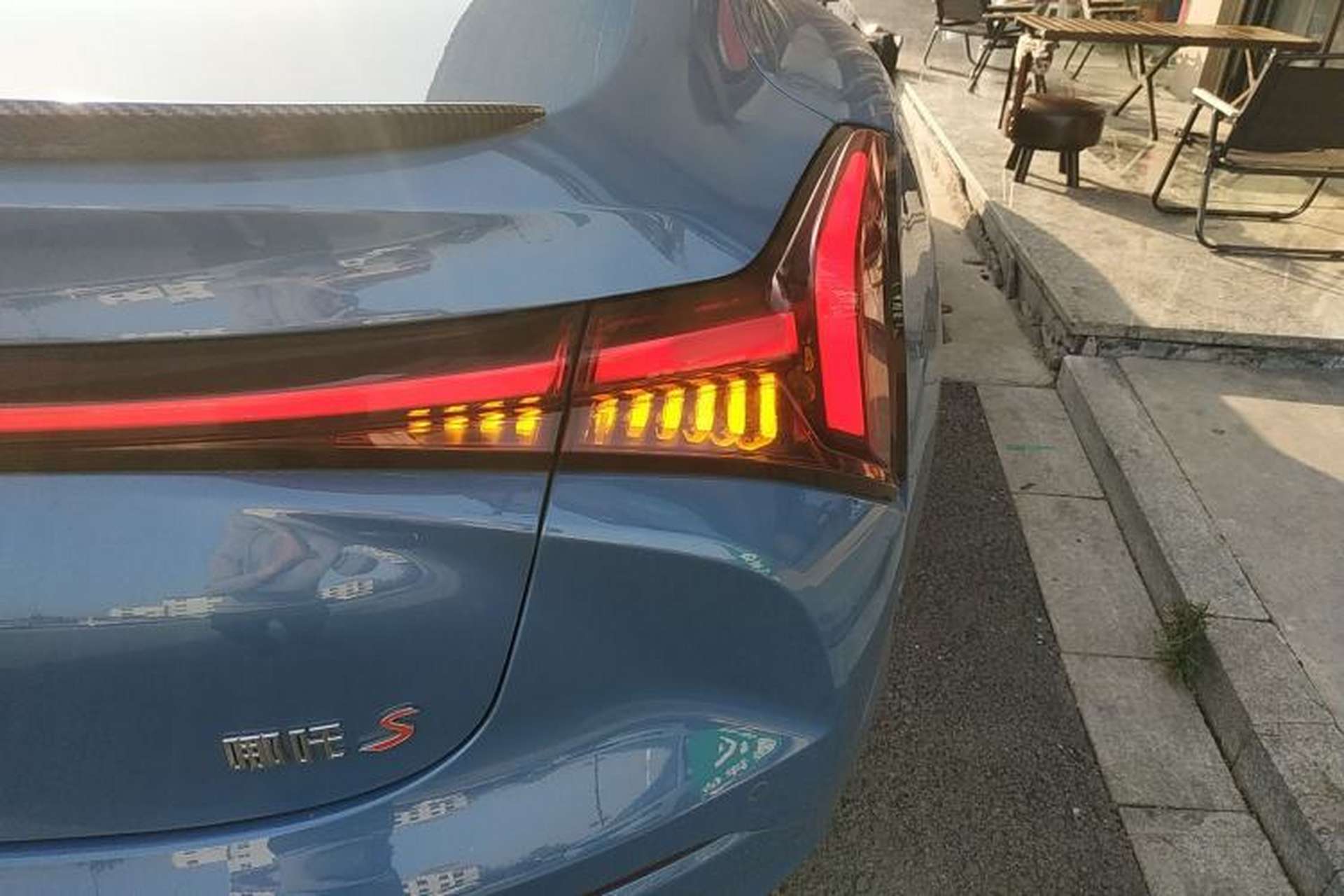 Used NETA S 2023 All-Electric 520 km Range Rear-Drive Version Right Rear Taillight