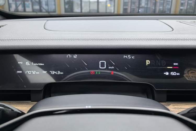 Used NETA S 2023 Pure Electric 520km Rear-Drive Lite Version Odometer Close Up