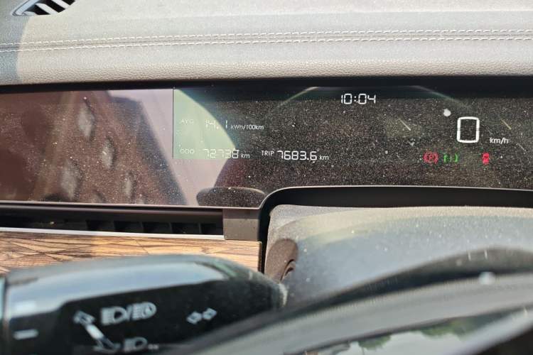 Used NETA S 2023 Pure Electric 520km Rear-Drive Lite Version Odometer Close Up