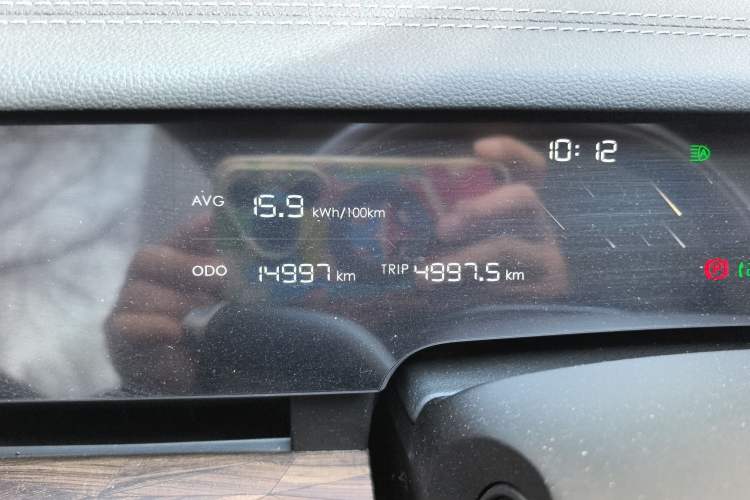 Used NETA S 2023 All-Electric 520 km Range Rear-Drive Version Odometer Close Up