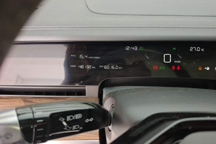 Used NETA S 2024 Range-Extended 1060 Lite Edition Odometer Close Up