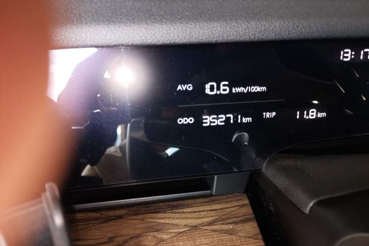 Used NETA S 2024 Extended-Range 1060 Edition Odometer Close Up