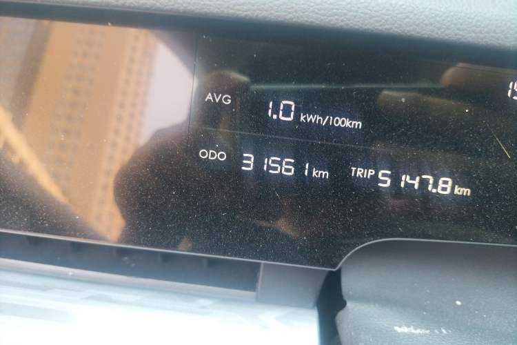 Used NETA S 2024 Extended-Range 1060 Edition Odometer Close Up