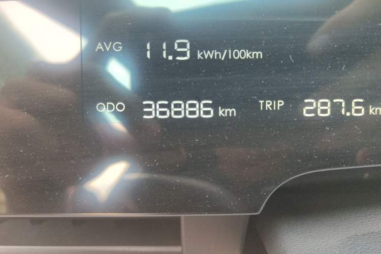 Used NETA S 2024 Extended-Range 1060 Edition Odometer Close Up
