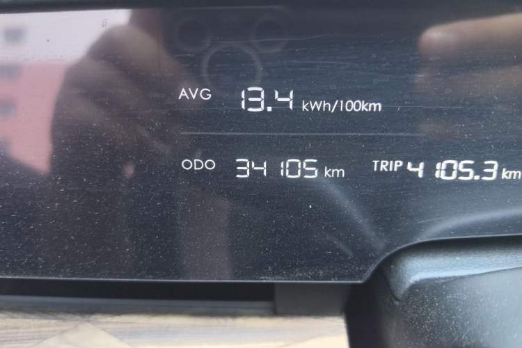 Used NETA S 2024 Pure Electric 520km Rear-Drive Lite Version Odometer Close Up