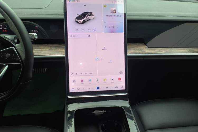 Used NETA S 2024 Pure Electric 520km Rear-Drive Lite Version Audio And AC Panel