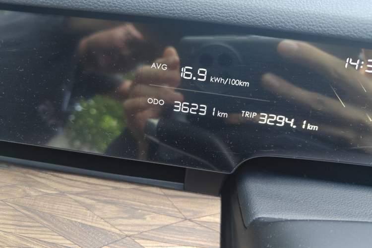 Used NETA S 2024 Range-Extended 1160 Edition Odometer Close Up