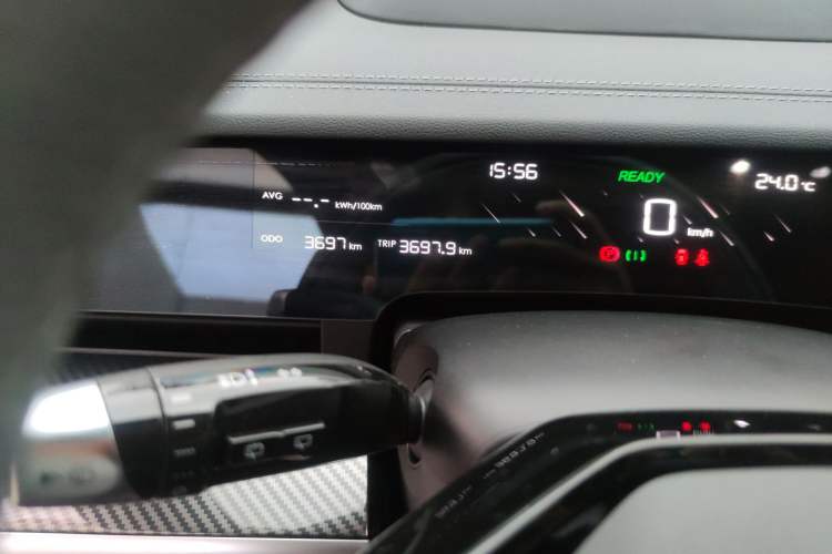 Used NETA S Shooting Brake 2024 Pure Electric 510 Standard Edition Odometer Close Up