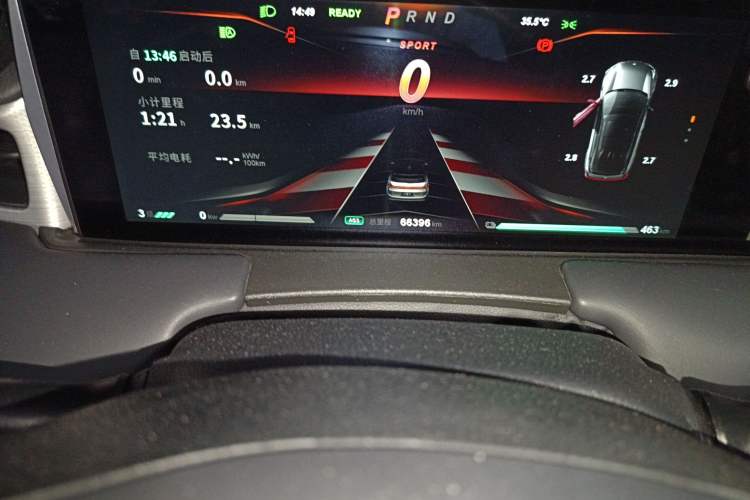 Used NETA U 2021 Pro 500 Global Edition Odometer Close Up