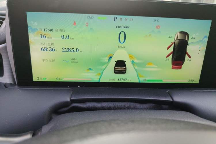 Used NETA U 2021 Pro 400 Cruiser Edition Odometer Close Up