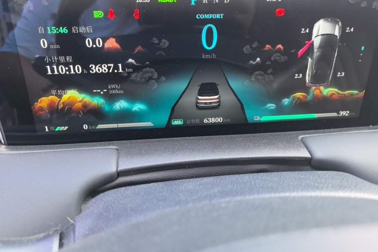 Used NETA U 2021 Pro 500 Lunar Edition Odometer Close Up