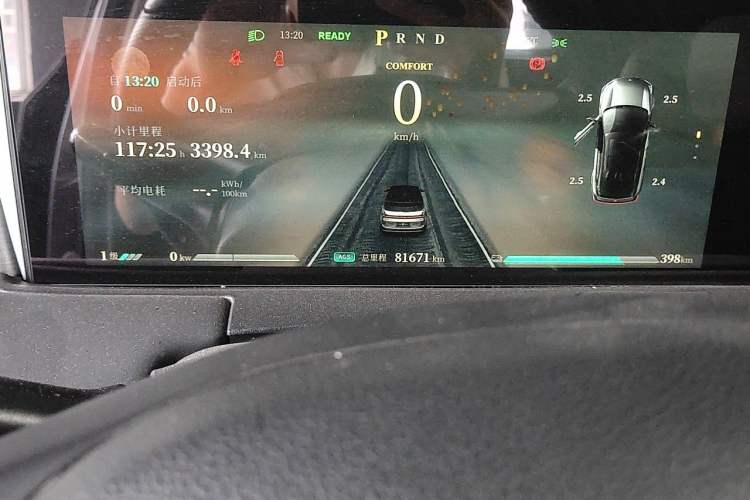 Used NETA U 2021 Pro 500 Global Edition Odometer Close Up