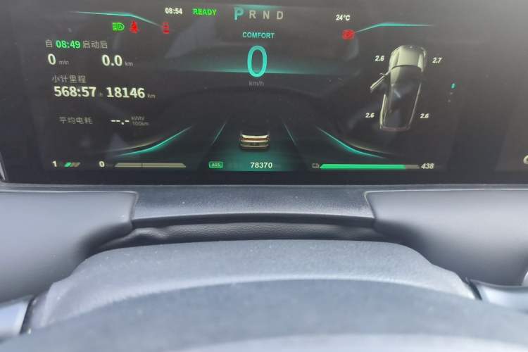 Used NETA U 2021 Pro 500 Global Edition Odometer Close Up