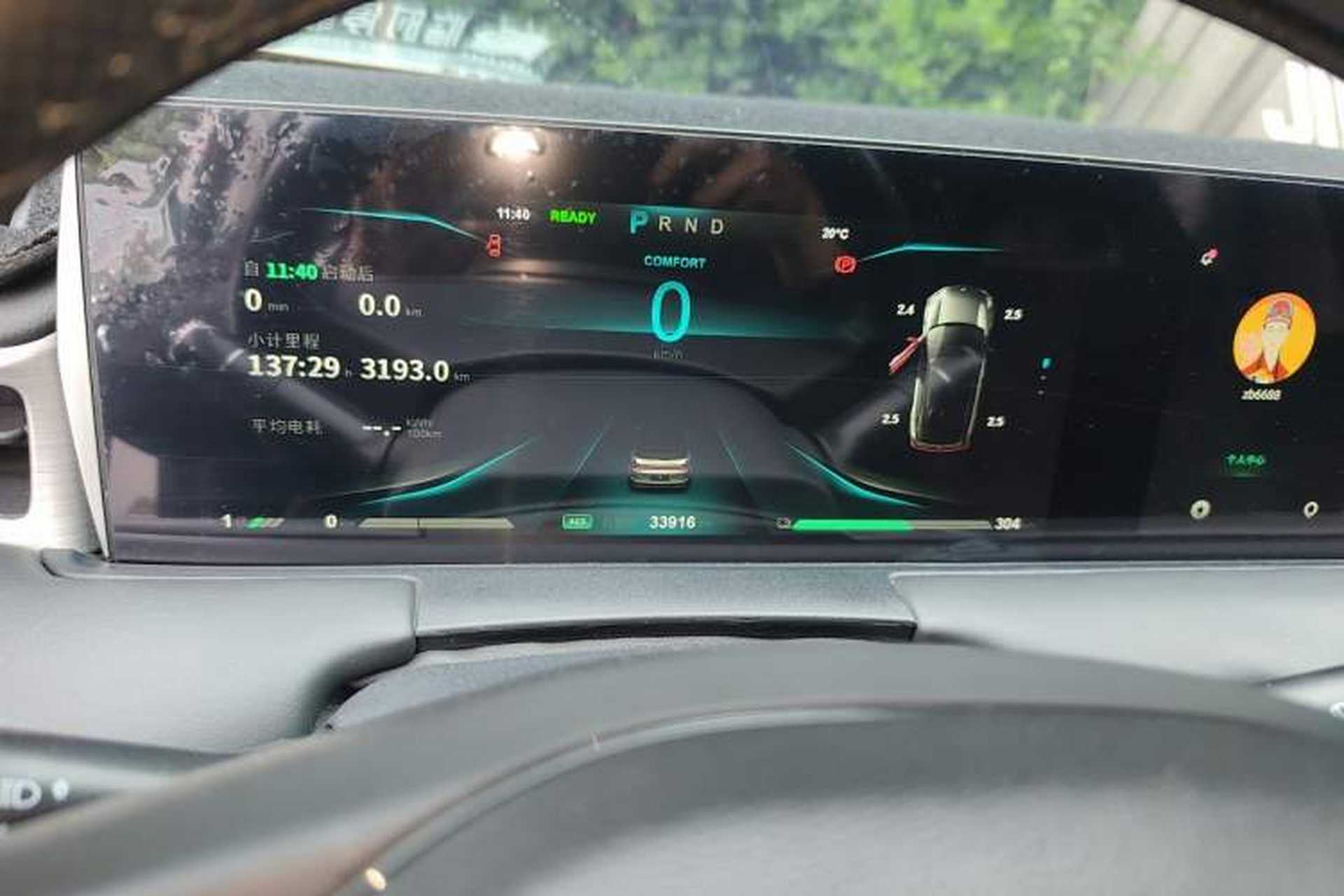 Used NETA U 2021 Pro 500 Lunar Edition Instrument Cluster