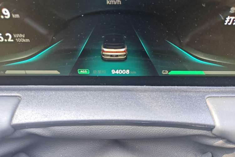 Used NETA U 2021 Pro 500 Lunar Edition Odometer Close Up