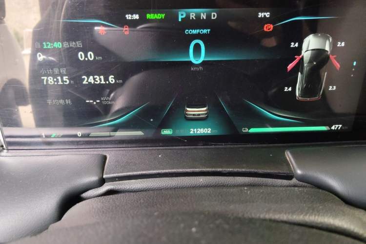 Used NETA U 2021 Pro 500 Global Edition Odometer Close Up