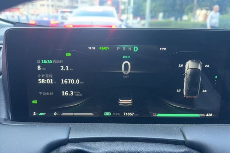 Used NETA U 2021 Pro 500 Global Edition Odometer Close Up