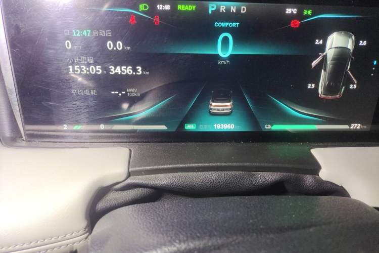 Used NETA U 2021 Pro 500 Global Edition Odometer Close Up