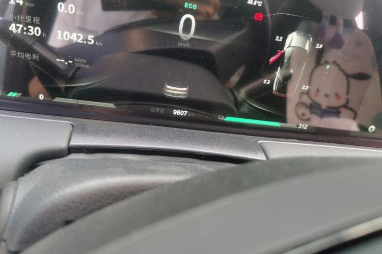 Used NETA U 2022 Zhi400 Pro Ternary Lithium Odometer Close Up