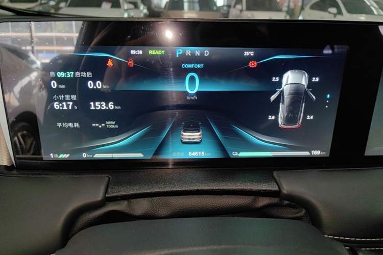 Used NETA U 2022 Zhi 400 Lithium-Nickel-Manganese-Cobalt Energy System Instrument Cluster