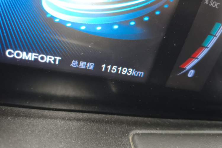 Used NETA U 2022 Pro 400 Comfortable Ride On-Demand Version L Odometer Close Up