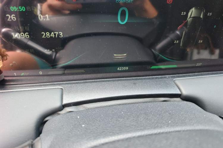 Used NETA U 2022 NETA U-Ⅱ 400 Lite Ternary Lithium Odometer Close Up