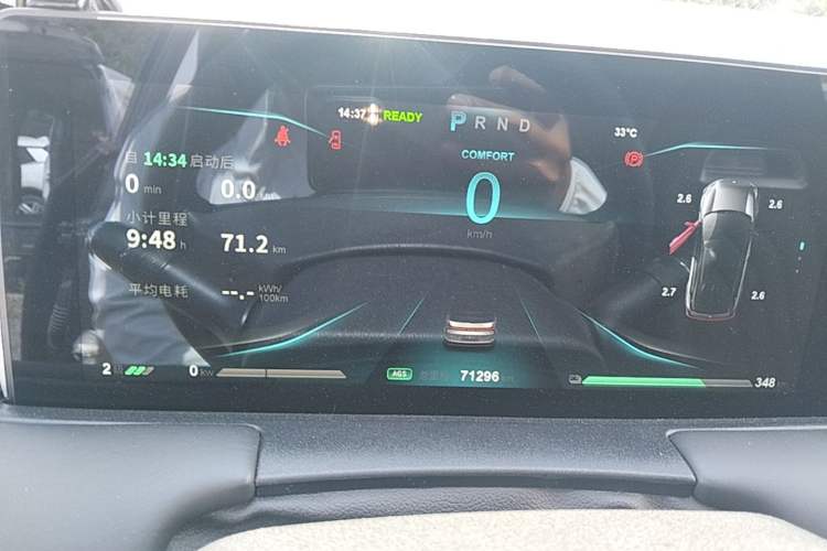 Used NETA U 2022 NETA U-Ⅱ 400 Lithium-Ion Battery Instrument Cluster