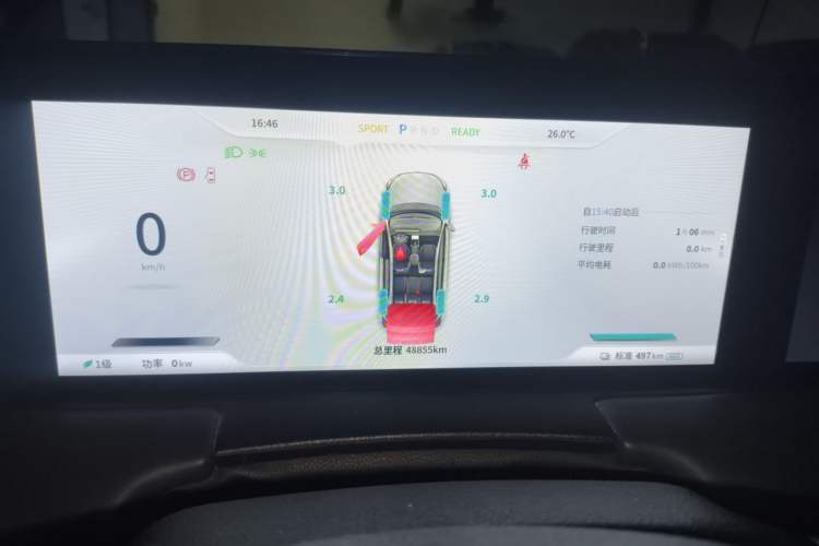 Used NETA U 2022 NETA U-Ⅱ 500 Lithium-Ion Instrument Cluster