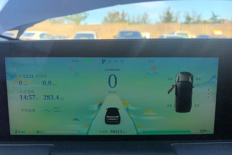 Used NETA U 2022 Zhi400 Pro Ternary Lithium Odometer Close Up