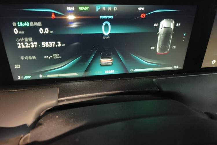 Used NETA U 2022 Zhi400 Pro Ternary Lithium Odometer Close Up