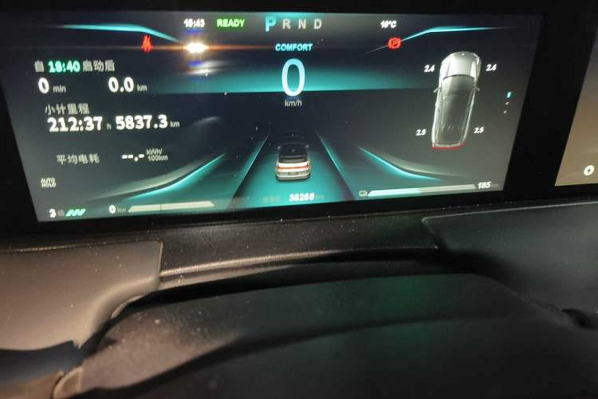 Used NETA U 2022 Zhi400 Pro Ternary Lithium Odometer Close Up