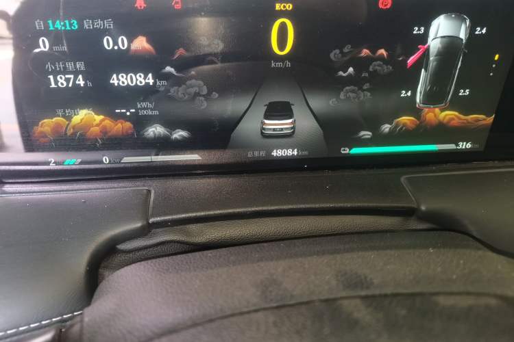 Used NETA U 2022 Zhi400 Pro Ternary Lithium Odometer Close Up