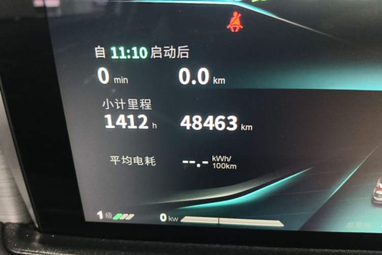 Used NETA U 2022 Zhi400 Pro Ternary Lithium Odometer Close Up