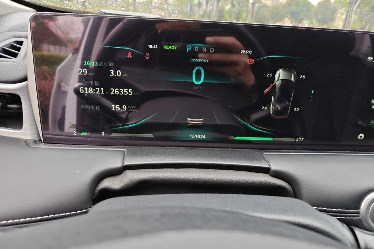 Used NETA U 2023 NETA U-Ⅱ Challenge Edition 500 U Show – Lithium Iron Phosphate Odometer Close Up