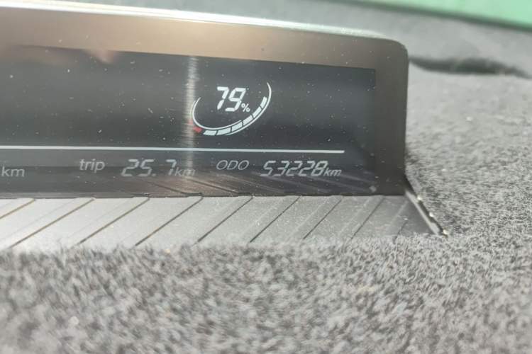 Used NETA V 2021 Long-Range Entertainment Edition Upgrade Model Odometer Close Up
