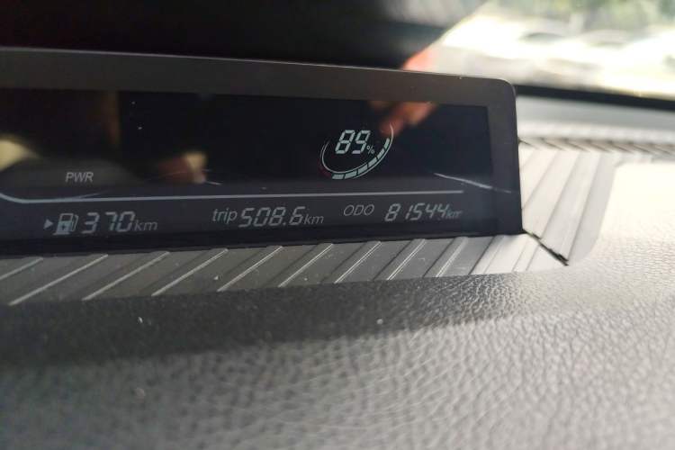 Used NETA V 2021 Long-Range Entertainment Edition Upgrade Model Odometer Close Up