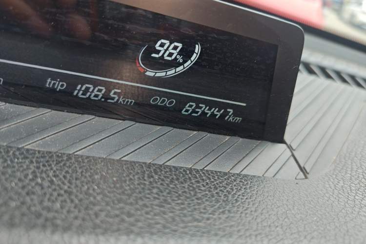 Used NETA V 2021 Standard Range Entertainment Version – Upgraded Model Odometer Close Up