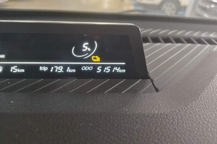 Used NETA V 2021 Standard Range Upgrade Model Odometer Close Up