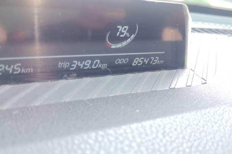 Used NETA V 2021 Standard Range Entertainment Edition Odometer Close Up