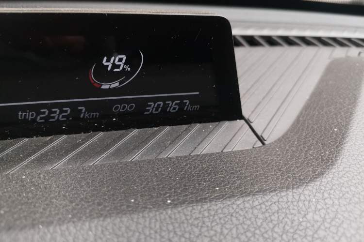 Used NETA V 2021 Long-Range Smart Edition Upgrade Model Odometer Close Up
