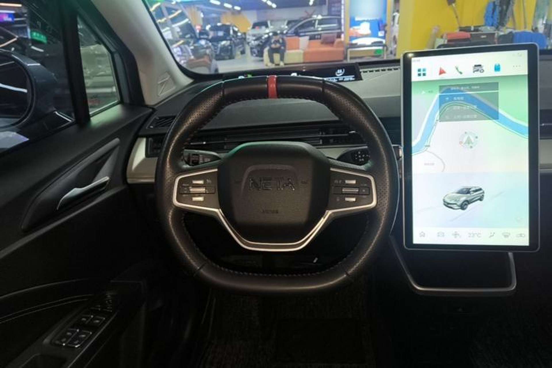 Used NETA V 2021 Long-Range Entertainment Edition Upgrade Model Steering Wheel