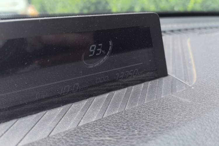 Used NETA V 2021 Long-Range Entertainment Edition Upgrade Model Odometer Close Up